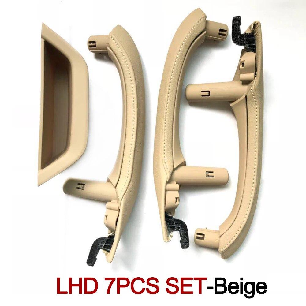 Левый правый водительский автомобильный салон, дверная ручка, кожаный чехол, комплект замены для BMW X3 X4 F25 F26 2010-2016