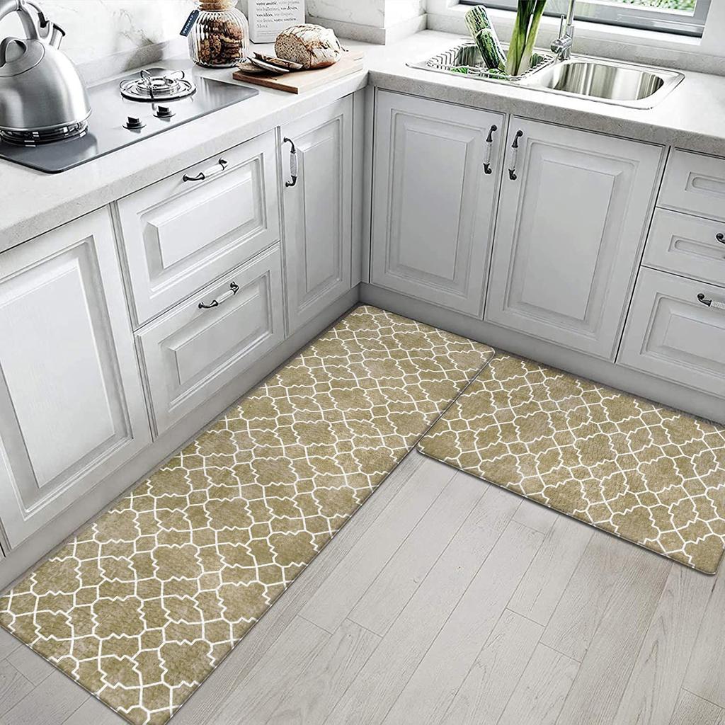 Коврики для кухни из ПВХ, нескользящие, маслостойкие, моющиеся, не требующие мытья, для установки в дверной проем, устойчивые к пятнам коврики