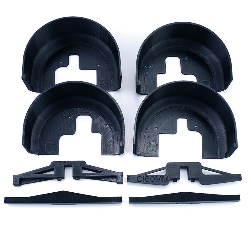 1 Комплект Подкрылок Для Mjx 7303 Hyper Go 1/7 RC Машинки C3 RC Машинки Внедорожный Грузовик Улучшение Симуляция Передние Задние Крылья