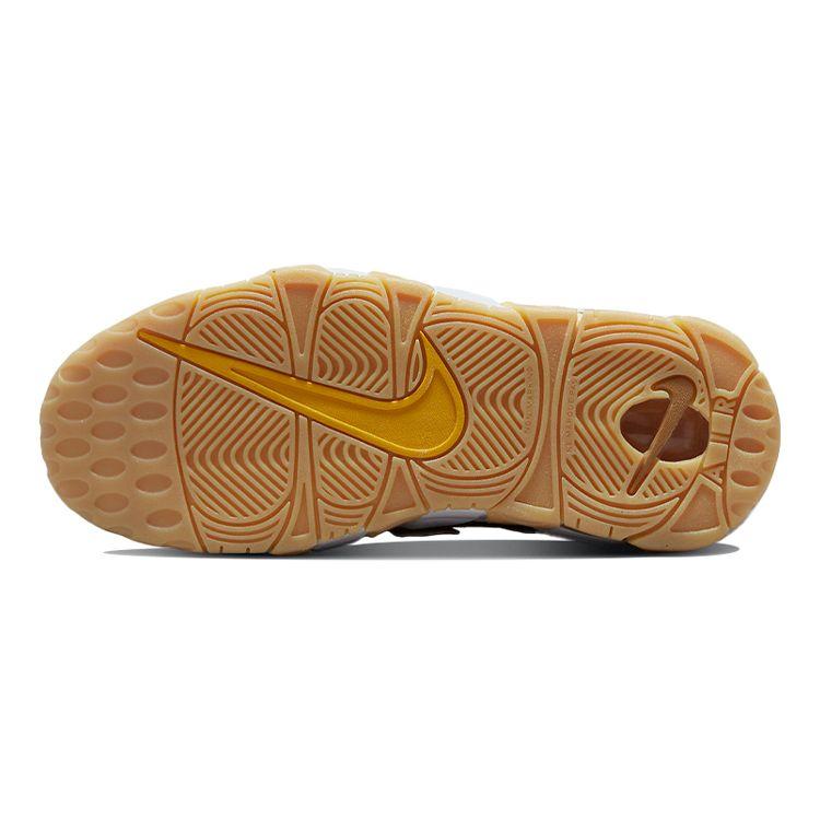 Nike Кроссовки Nike Air More Uptempo GS Wheat для детей, коричневые, с подошвой цвета пыльцы и светло-коричневой, DQ4713-700