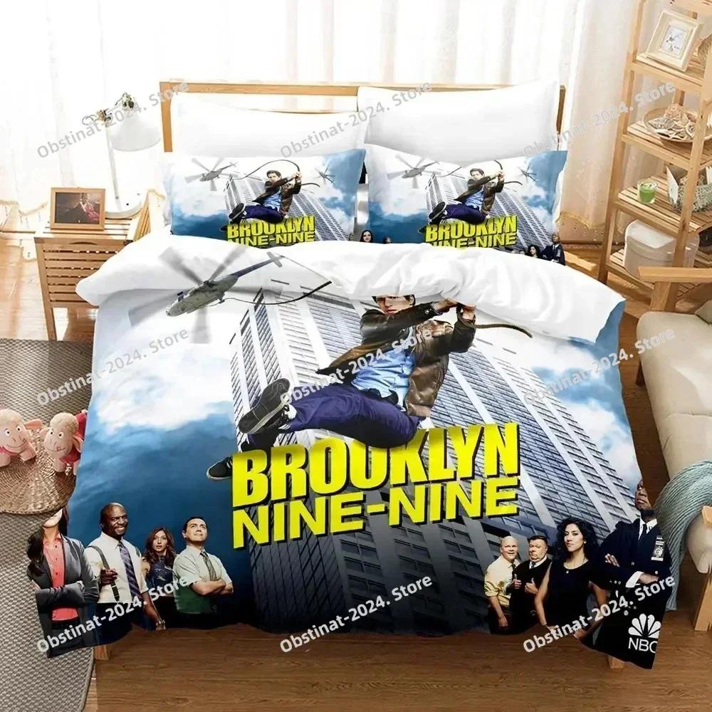 Верхний комплект постельного белья Brooklyn Nine-Nine С принтом Одеяло Покрывало Пододеяльник Наволочка Комплект из 3 предметов Детский Взрослый Размер