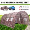 Водонепроницаемая портативная туристическая палатка для кемпинга на 8-10 человек, двухслойная уличная палатка 480x310x210 см для большой семьи, 4 сезона