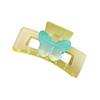 Elegant Green Butterfly Hair Claw Clip For Spring Stylish Fresh Women Accessories