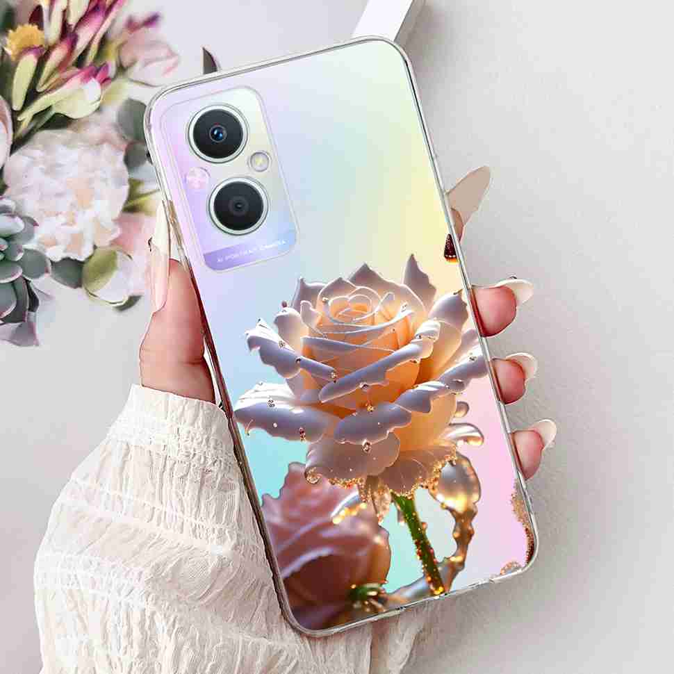 Для Oppo A96 5G 6.43" PFUM10 Чехол PHA120 Роскошный Любовь Милый Кот ТПУ Мягкий Силиконовый Чехол Для Oppo Reno7 Z 5G CPH2343 Корпус Телефона