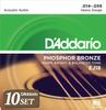 Acoustic Guitar Strings Phosphor Bronze Heavy EJ18 X 10 Set D'Addario .014-.059 []
