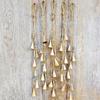Bohemian Wind Chime Hanging Metal Harmony Cow Bell Cluster with Jute Rope Farmhouse Rustic Vintage Outdoor Garden Patio Wind Bell Decoration Ornament