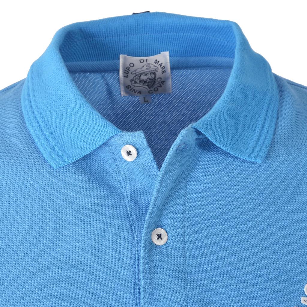 Sinacova Short Sleeve Polo Anchor Classic 10000590260L Men's Shirt, 100% Cotton, Pique, Patch, Simple, Design,