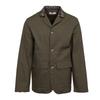 Men's Khaki Blazer Jacket with Ethnic Fabric Collar IMPERIAL