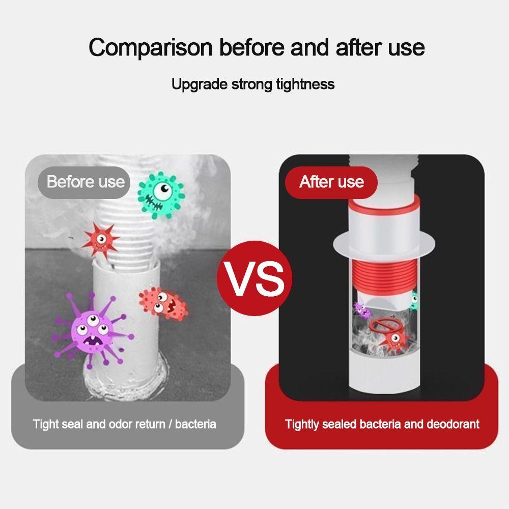 Одноходовой клапан Устройство для слива в полу Уплотнительное кольцо канализационной трубы Принадлежности для стиральной машины в ванной комнате