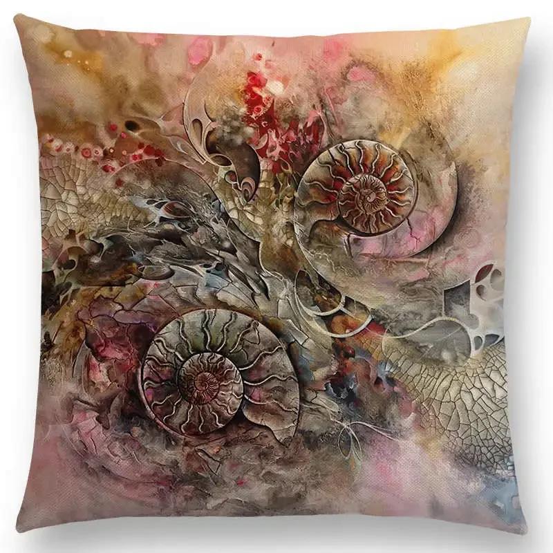 Новая d напечатанная великолепная абстрактная картина скульптура таинственный узор фантастическая наволочка для дивана наволочка для подушки