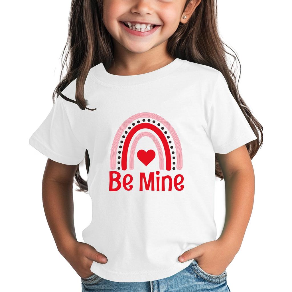 Рубашка на День святого Валентина для малышей, девочек и мальчиков, милые футболки с сердечками, детские футболки на День святого Валентина