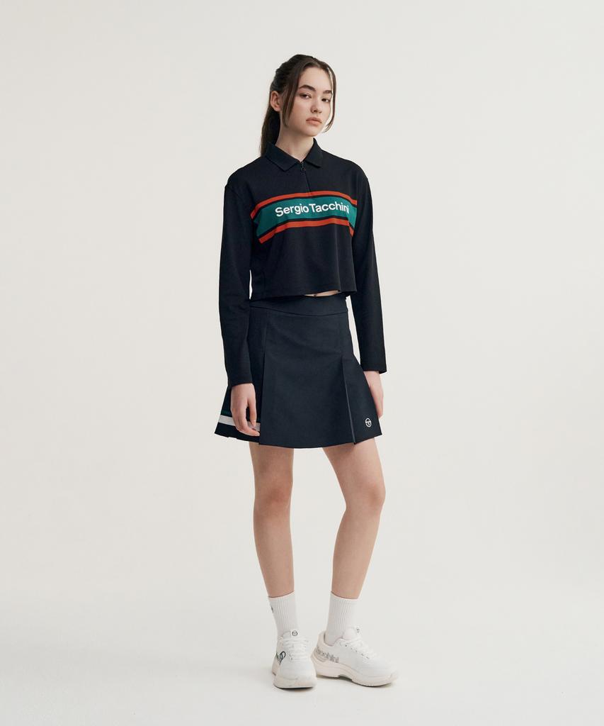 Женская укороченная футболка-поло с длинным рукавом SERGIO TACCHINI W Flag