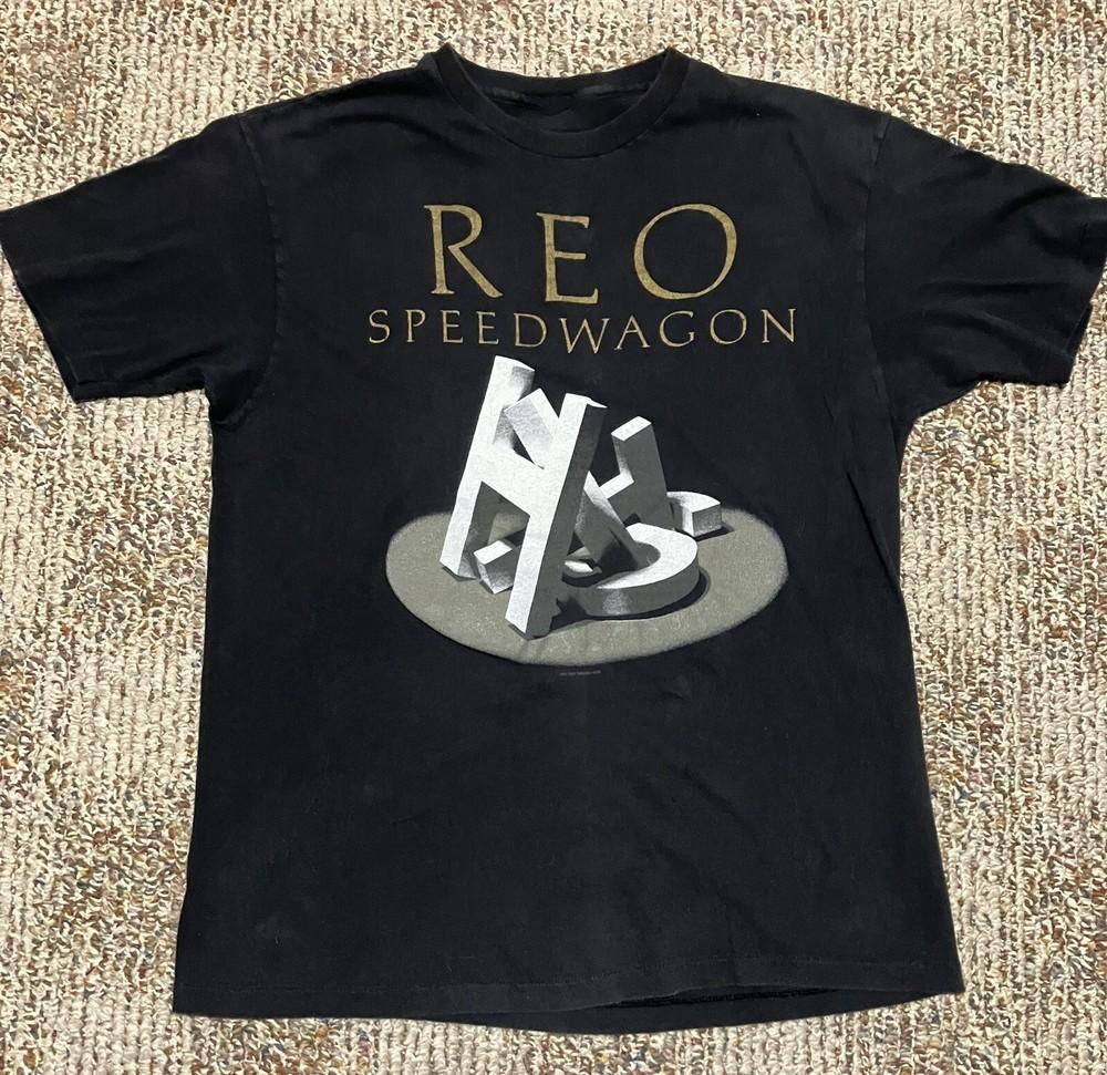 Редкая футболка с туровой символикой группы Reo Speedwagon, размеры от S до 5XL, NE493, унисекс