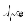 Accessories Car Stickers Auto Reflective Sticker Heart Beat Trackpad Decal Life Goes On  Sticker