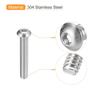 uxcell Hex Socket Cylindrical Head Screws, Button Head Socket Cap Screws, Hex Bolt Screws, Full Thread Hex Drive Screws, 5/16-18 X 2", 304 Stainless S