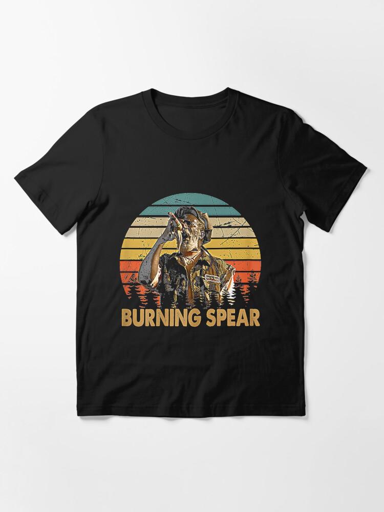 Burning Spear Retro Burning Art Spear Music Jamaican Singers Essential T-Shirt