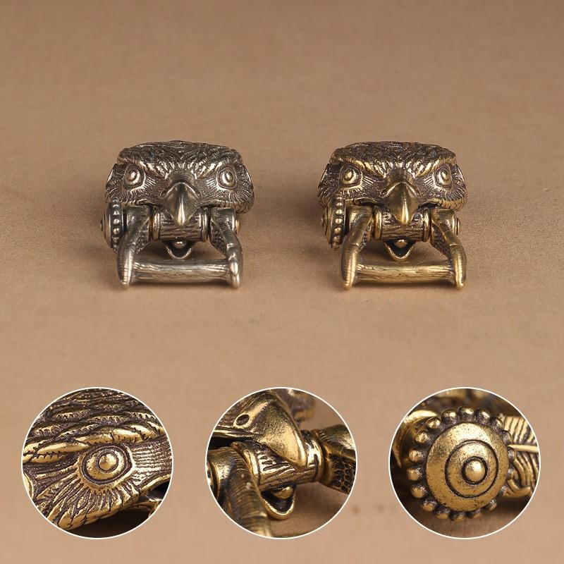 Латунная Пряжка Орла Плетеные Веревочные Браслеты Аксессуар Украшение Брелок Орнамент Инструмент для улицы