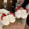 Winter New Cute Christmas Cotton Slippers for Woman Casual Warm Plush Anti-slip Girls Indoor Home Floor Fashion Party Slides
