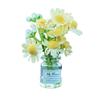 Mini Flower Vase Car Dashboard Decor Cute Center Console Accessory with Adhesive Realistic Micro-Landscape
