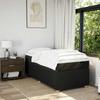 Maison Exclusive - Sommier à lattes de lit avec matelas Noir 100x200 cm Tissu