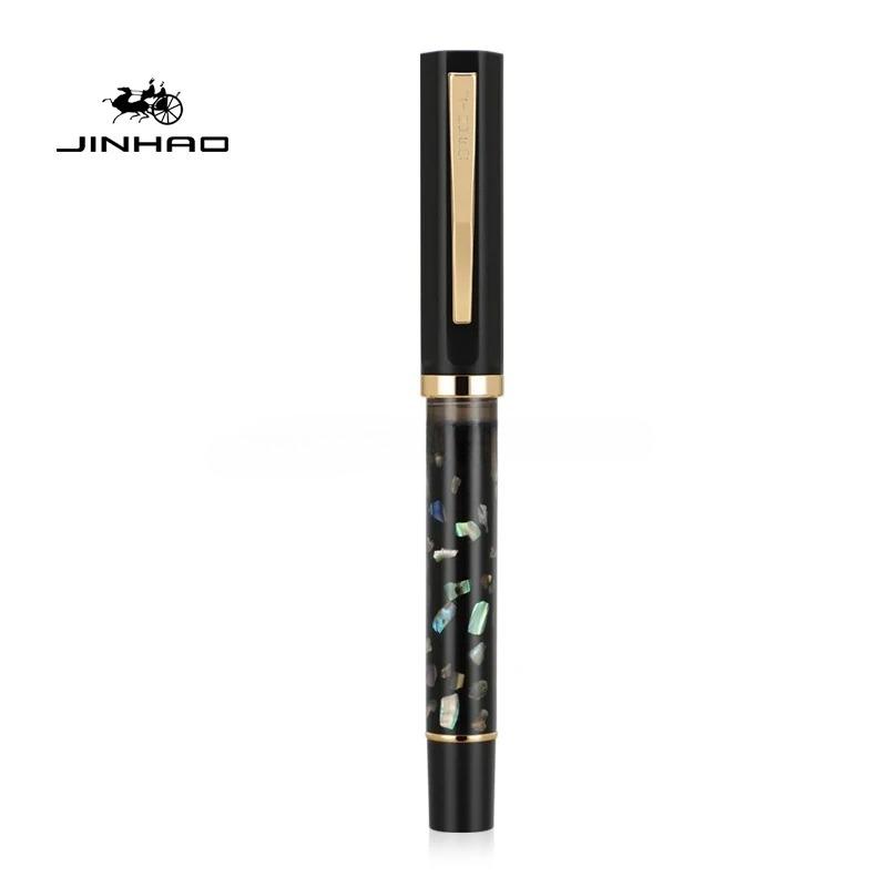 JINHAO 58 Перьевая ручка из смолы Роскошная ручка с пером F EF Чернильная ручка для письма Элегантные каллиграфические ручки Офисные школьные принадлежности Канцелярские товары