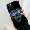Мультяшный Чехол-Обезьянка для iPhone 17 Pro Max 16 15 14 11 12 13 Pro Max mini 15 16 Plus 16e 17 Air Cover