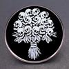 Trendy Skeleton Chest Pin Brooch Crafted From Durable Alloy Perfect For Halloween Celebrations