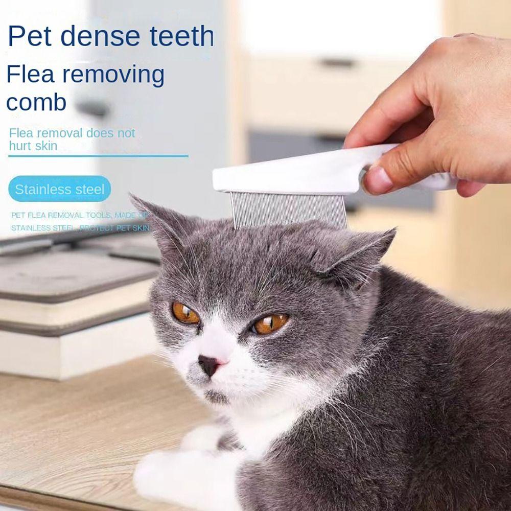 Stainless Pin Flea Comb 4Colors Pet Hair Brush Portable Pet Flea Removal Pet