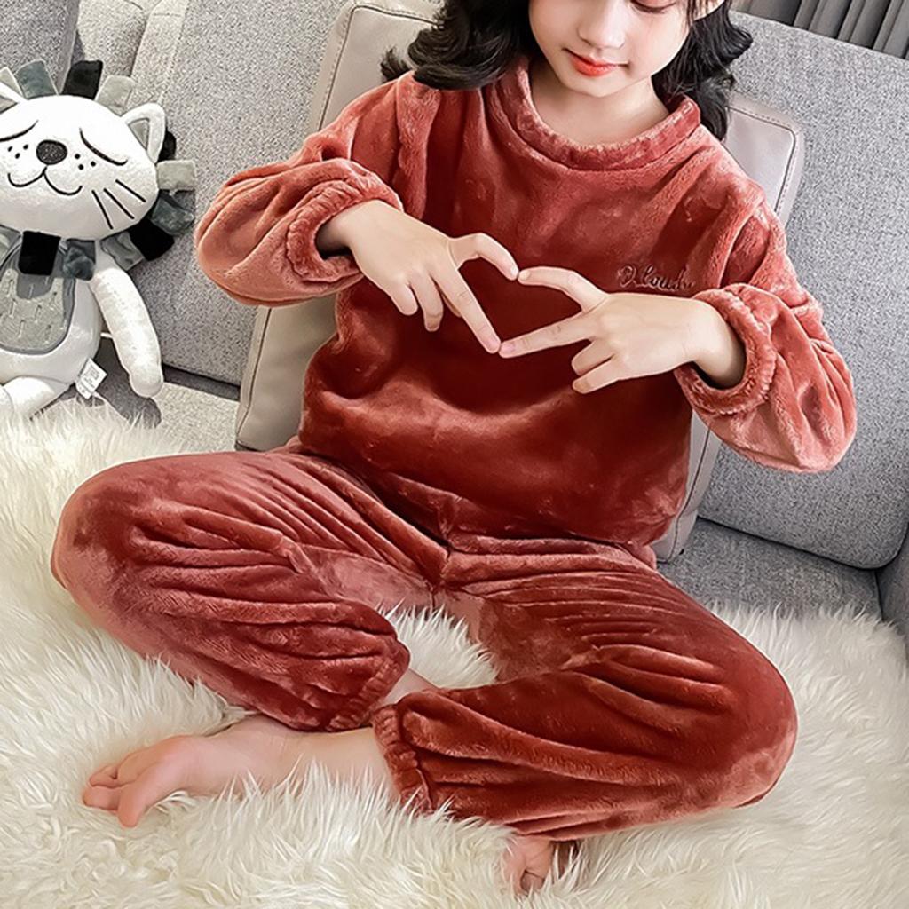 Children's Boys And Girls Home Wear And Pajamas Long-sleeved Tops And Trousers Sets