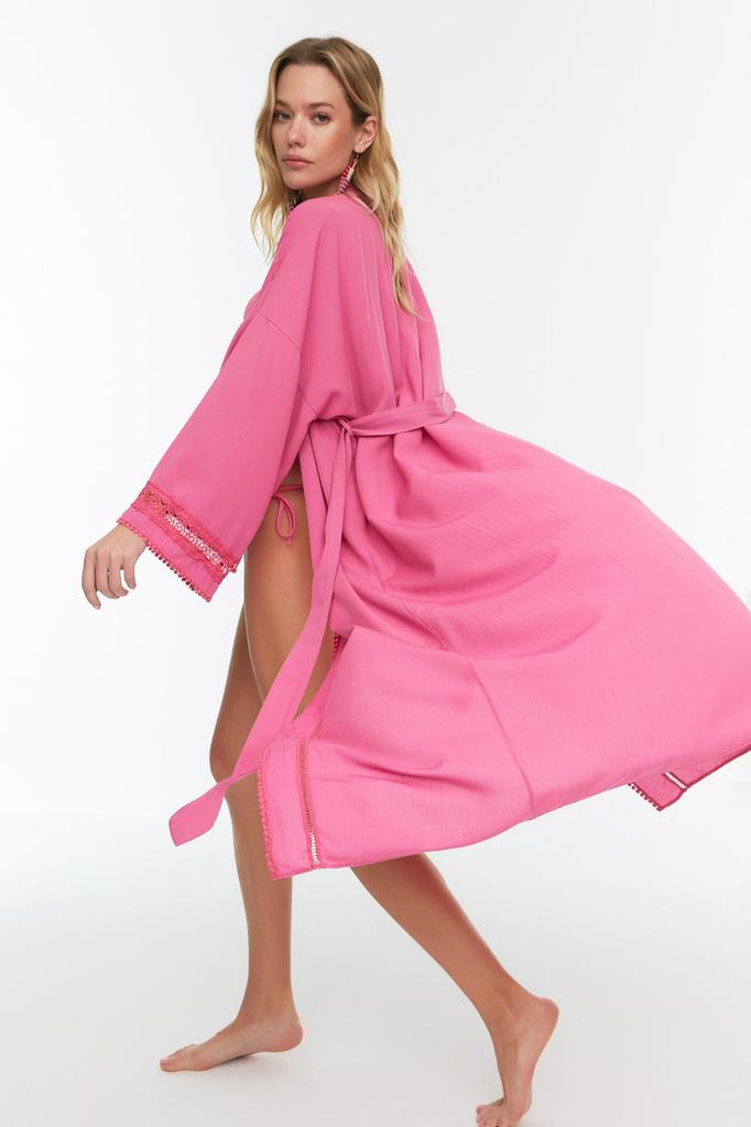 Женская мода, новое кимоно и кафтан, бирюзовый пояс миди, тканая лента, аксессуар, кимоно-кафтан из 100% хлопка