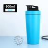 Однослойный шейкер для фитнеса, спортивный чайник из нержавеющей стали 304, спортивный чайник большой емкости для спортзала с шариком для смешивания