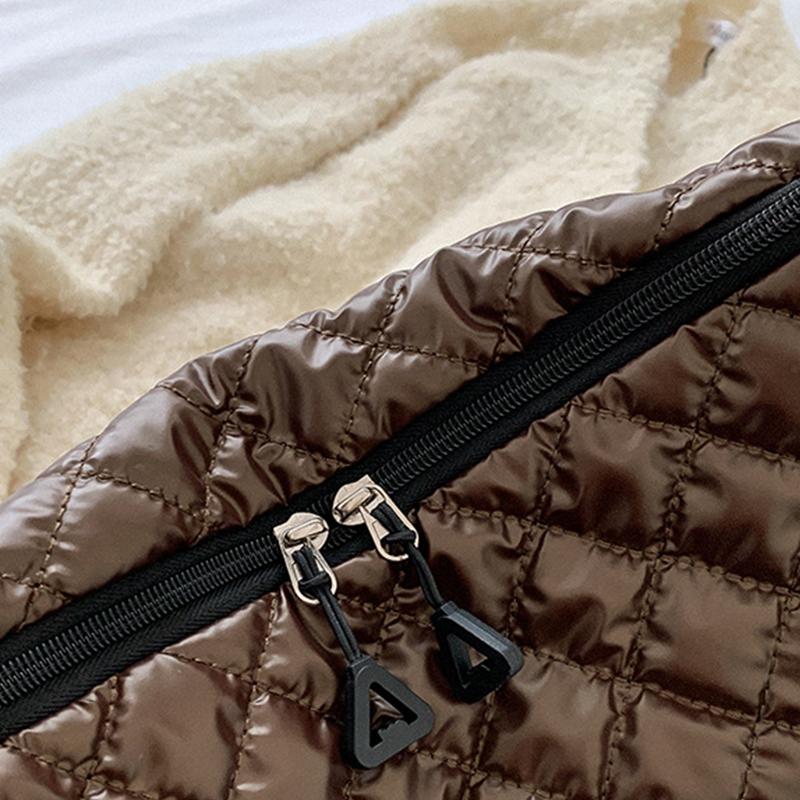 Yogodlns Зимняя космическая хлопковая сумка на плечо для женщин, сумка для пельменей в стиле ретро, роскошная женская сумка через плечо, сумка подмышки, сумка