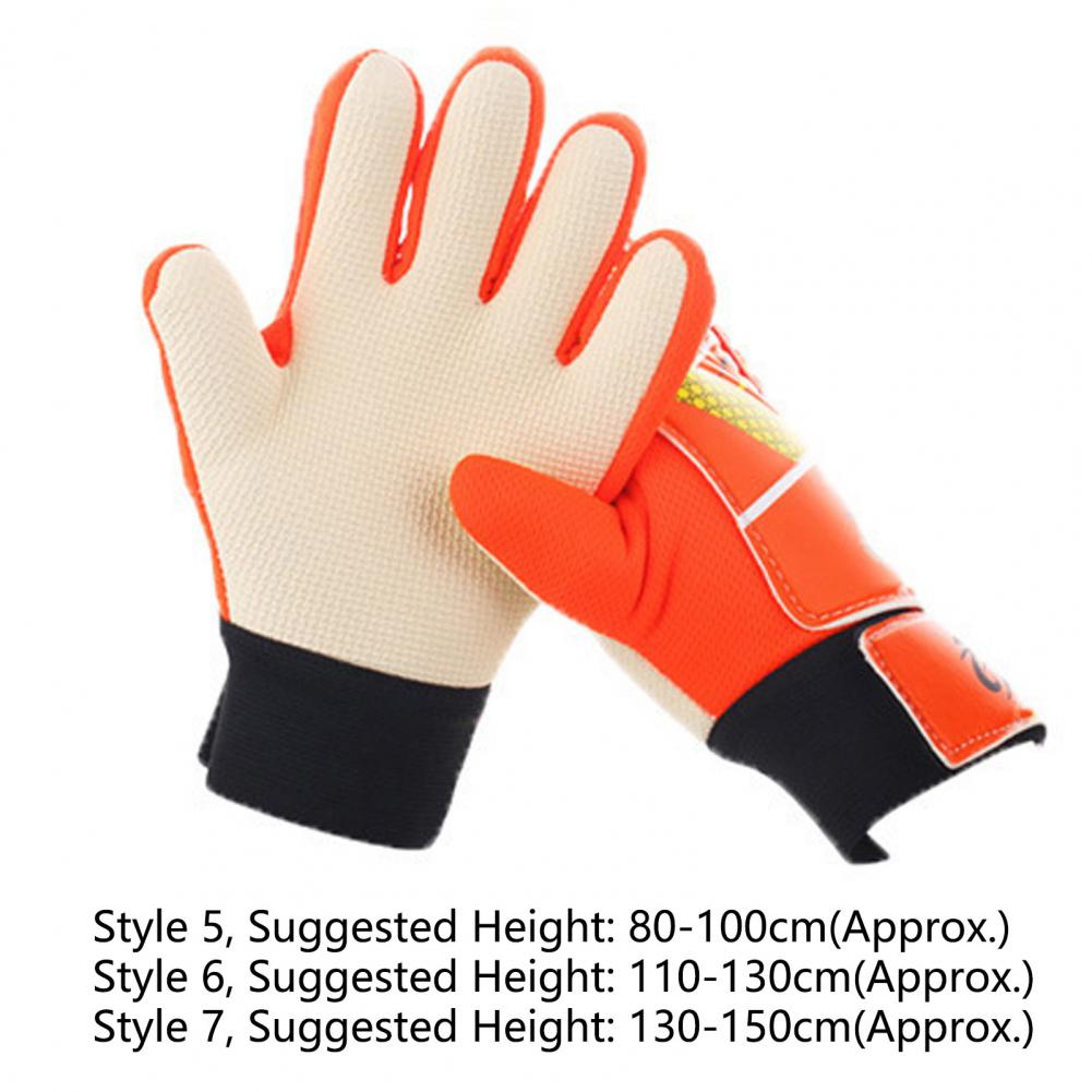 1 пара ярких футбольных перчаток с принтом, вратарские перчатки, нескользящие защитные перчатки для тренировок, вратарские перчатки