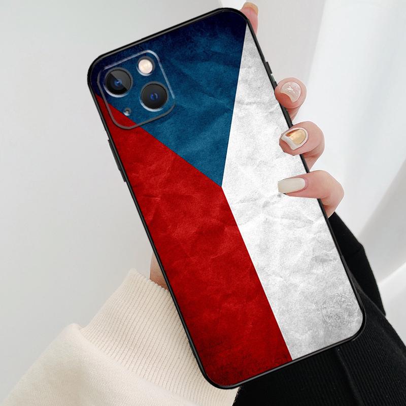 Чехия Чешский флаг Чехол для телефона для iPhone 17 Pro Max 14 13 12 11 15 16 Pro Max mini 15 16 Plus 16e 17 Air