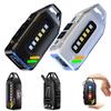 Мощный мини COB светодиодный фонарик-брелок, перезаряжаемый через USB, подвесной рабочий свет, водонепроницаемый брелок, кемпинг, прогулки, карманный фонарик