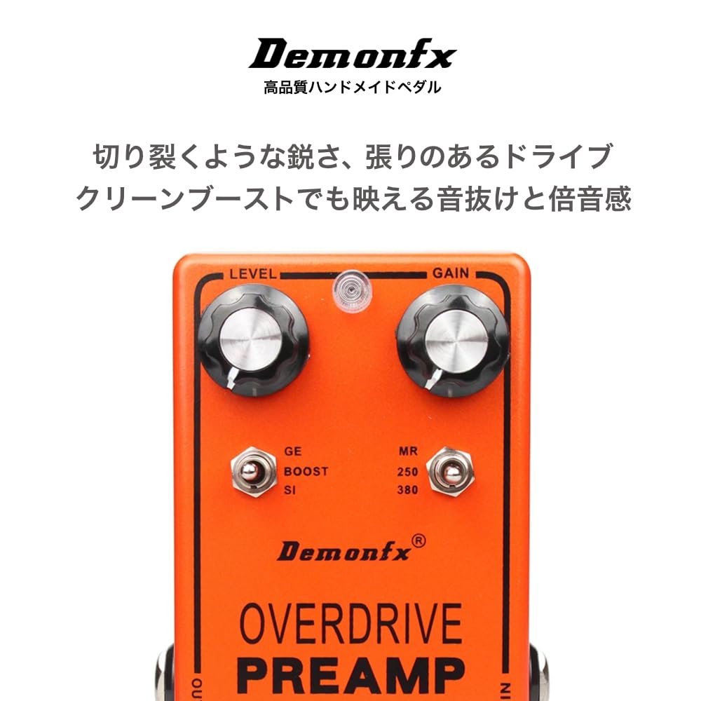 Demonfx YJM308 OVER DRIVE ПРЕДУСИЛИТЕЛЬ CLEAN BOOSTER Овердрайв Предусилитель Чистый Бустер Гитарная Педаль Эффектов /