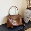 Women's Elegant Large-Capacity French Soft Tote Bag - Underarm Shoulder & Commuter Messenger Style