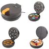 EU Plug Mini Donut Maker Machine with Non-stick Surface 8 Holes Powerful Bread Machine Kitchen Tool