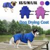 Dog Bathrobe Pet Dog Bath Towel Microfiber Super Absorbent Pet Drying Coat Robe Towel
