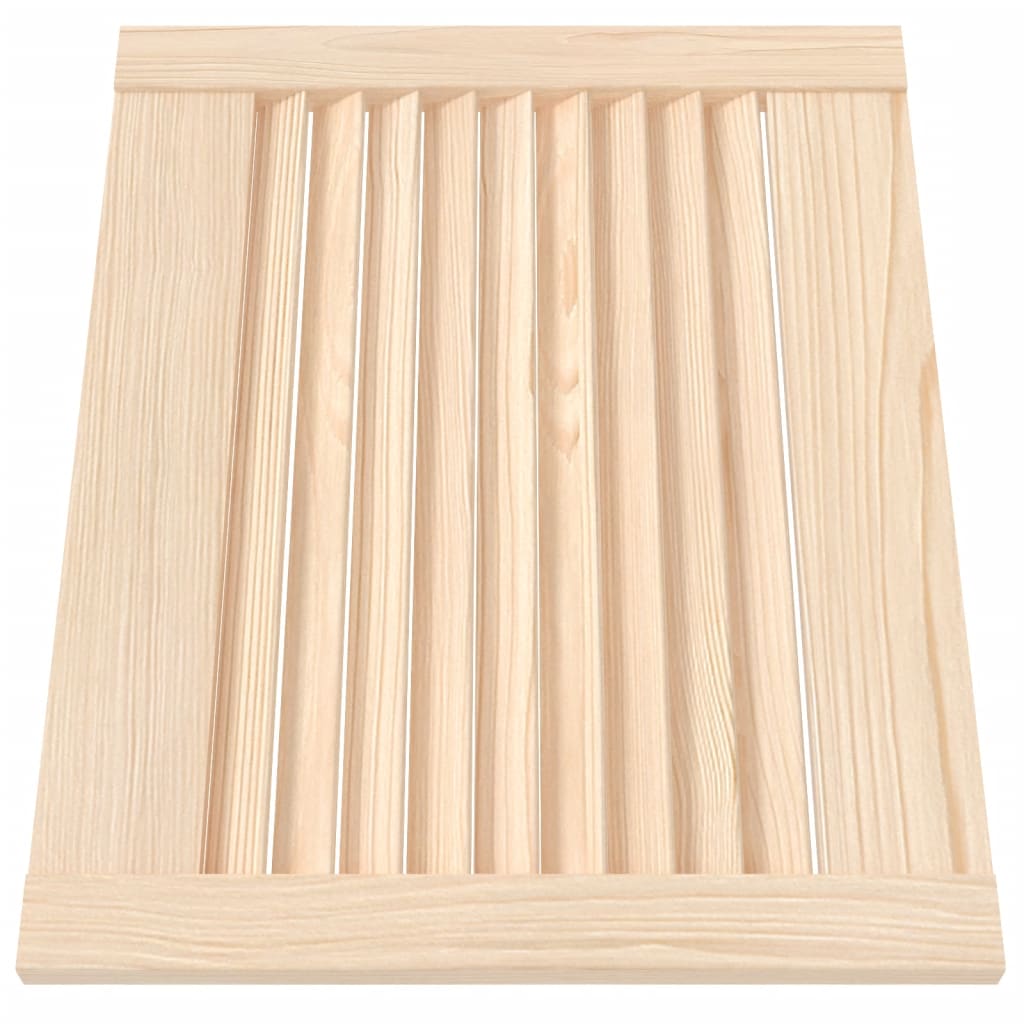 Cabinet Doors with Louvered Design 4 pcs 39.5 x 49.4 cm Solid Pine Wood