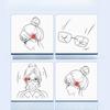 Anti-slip Silicone Ear Grip Glasses Eyeglasses Leg Ear Hook Stopper Bracket Fastener Accessories Temple Tip Eyewear Holder