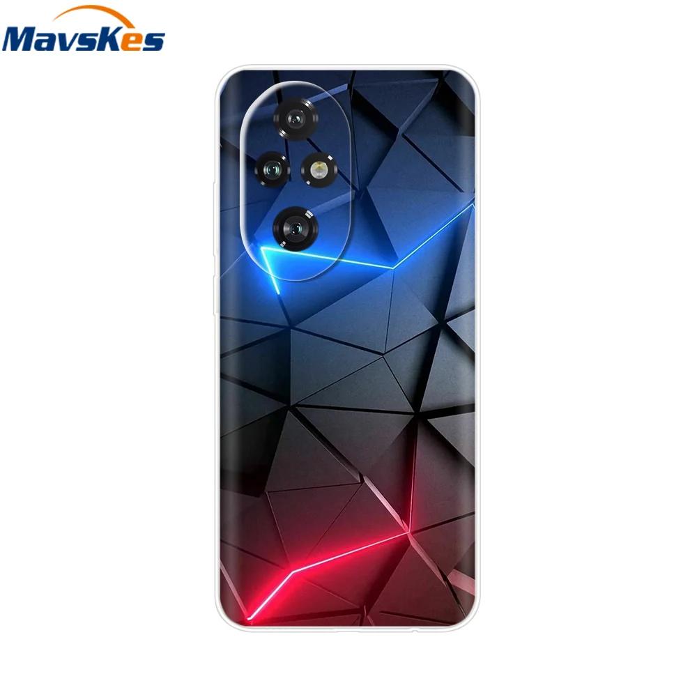 Чехол для Honor 200 Милый Мультяшный Силиконовый ТПУ Мягкие Чехлы для Телефона для For Honor 200 Pro Honor200 Lite Прозрачные Capas Honor200