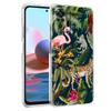Прозрачный чехол для телефона для Redmi 13C 12C 10C Note 13 12 11 11T K40 Plus Pro Мягкая TPU накладка Чехол с принтом Тропические джунгли Леопард