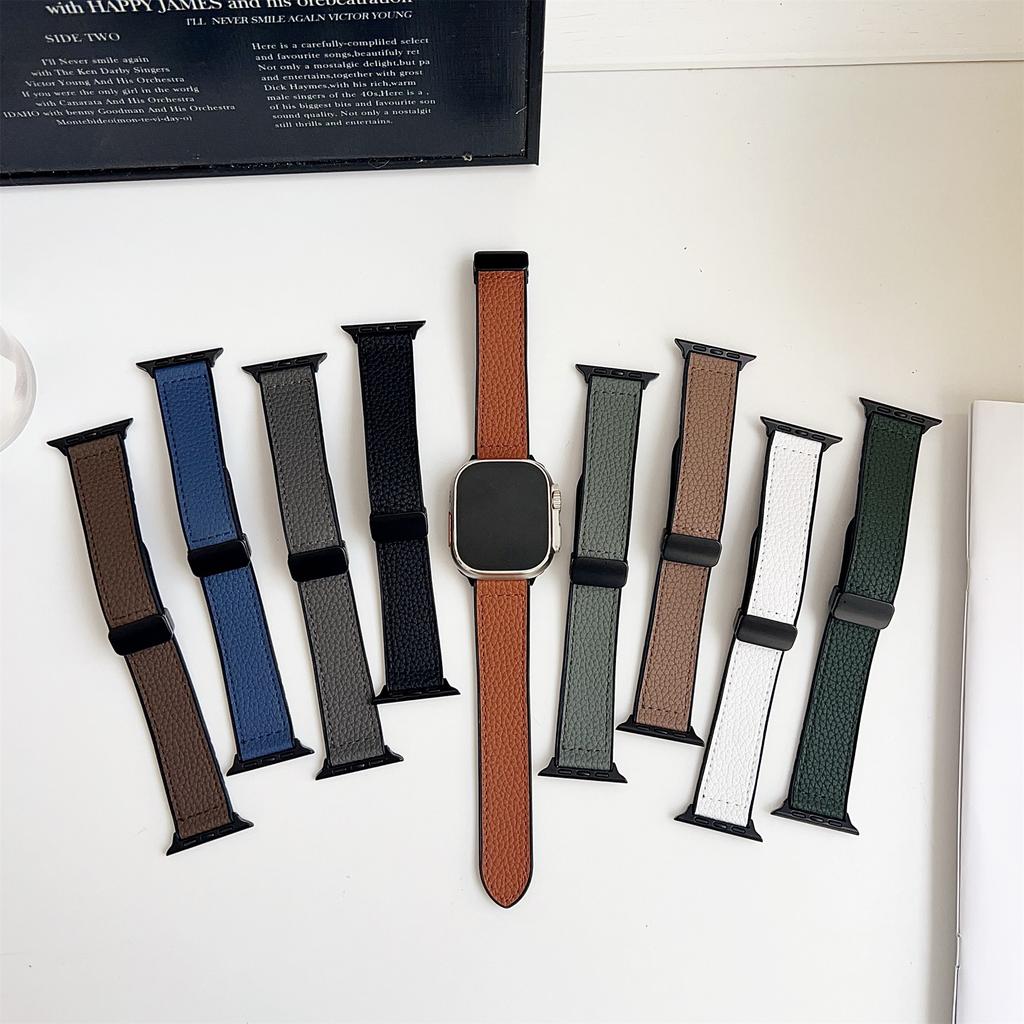 Ремешок для Apple Watch Series 10 Ultra 9 8 7 SE 6 5 4 3 2 1 46 мм 49 мм 45 мм 44 мм 42 мм Силиконовый ремешок с магнитной застежкой