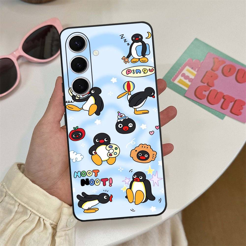 Смешной Мультяшный Чехол P-Пингвин для Телефона Samsung S 24 Fe 25 Ultra Plus 20 Lite 21 30 22 23 24 22 Ultra 5G Fundas