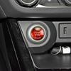 Red Carbon Fiber Engine Start Stop Push Button Cover For Infiniti Nissan 2011-19