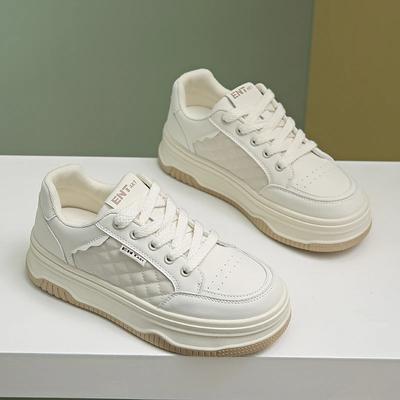 Весна Осень Кожаные Женские Повседневные Спортивные Туфли Женские Удобные Студенческие Теннисные Кроссовки Zapatos Mujer