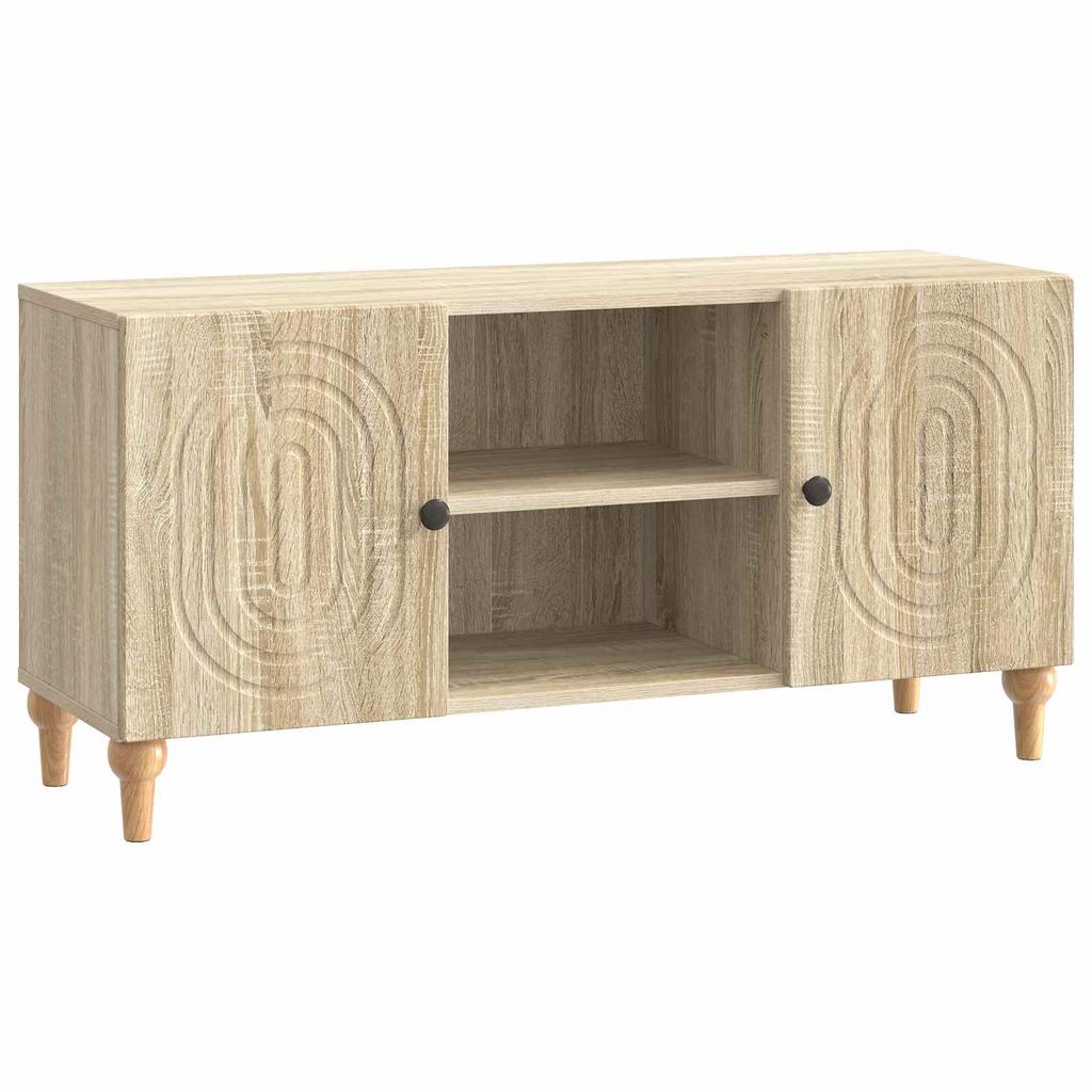 TV Cabinet in Sonoma Oak 102 x 34.5 x 50 cm Particleboard