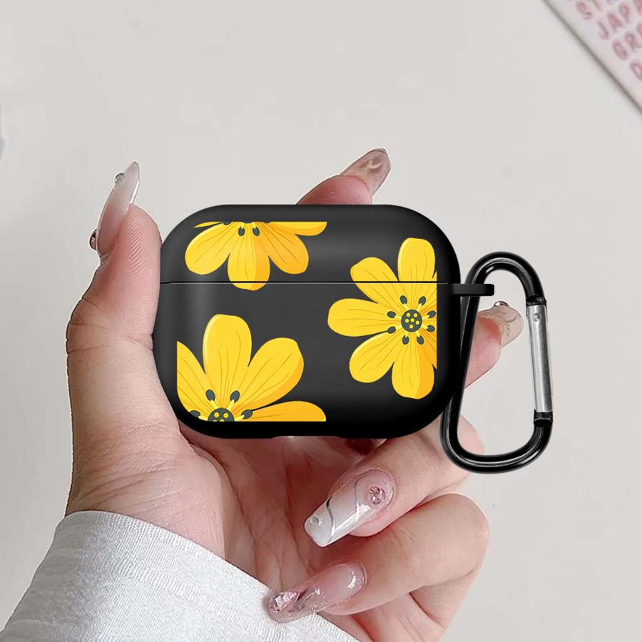 Сине-желтые цветы Чехол для Airpods Pro 1 2 4 3 Pro2 Pro3 Чехлы для наушников Обложка