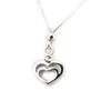 [N3014] - Silver Necklace 'Love' Silver White (rhodium-plated)
